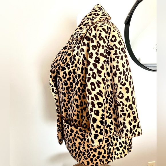 Apt. 9 Faux Fur Animal Print Retro Jacket - Picture 5 of 10